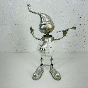 Snowman Bobblehead Tealight Candle Holder 13”